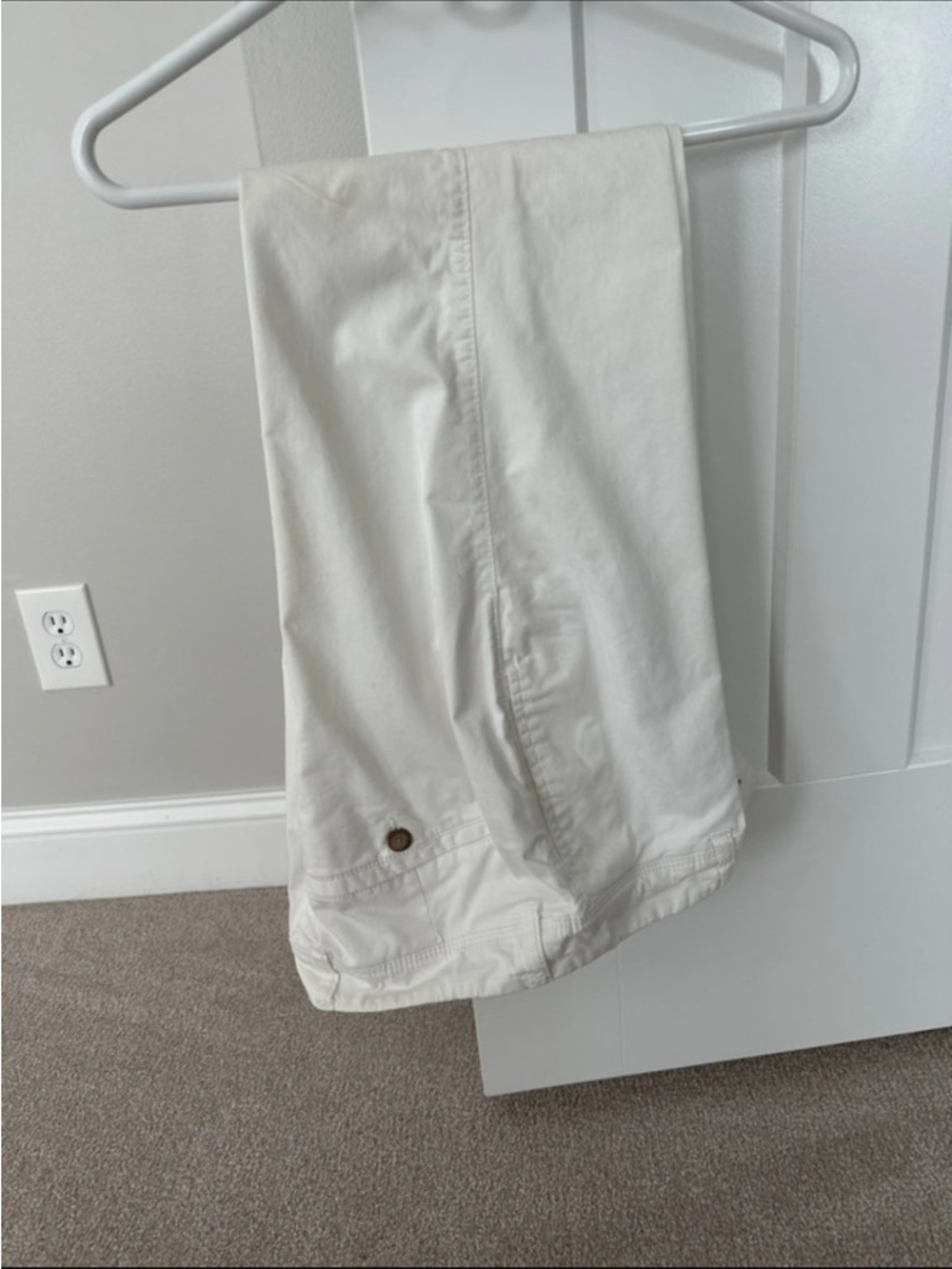 Vintage rolled cropped Casual Cotton Pants